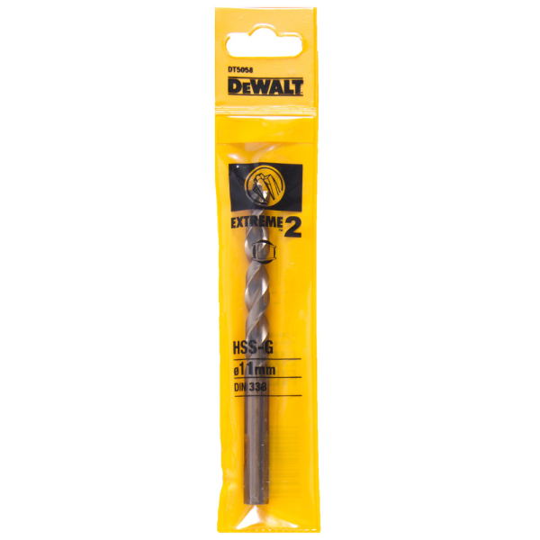 Сверло DEWALT по металлу  11*142   DT 5058    (1шт в упак)