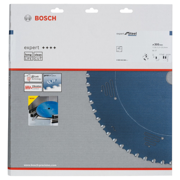 Диск пильный BOSCH Expert for Steel 305*25.4*60