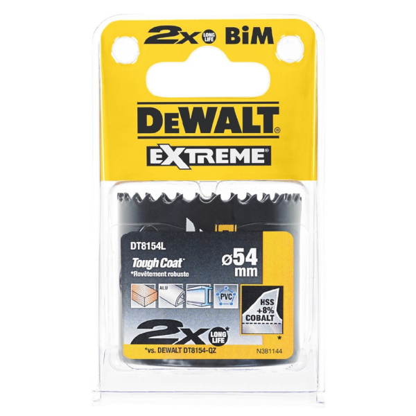 Цифенбор с карбидным покрытием DEWALT DT 8154 L 54*46 мм