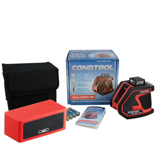 Лазерный уровень CONDTROL XLiner Combo 360 + колонка Boomsonix   1-2-171