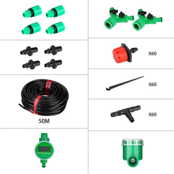 Комплект для капельного полива DEKO DKI50 + Таймер шаровой DKIT03   065-0959 