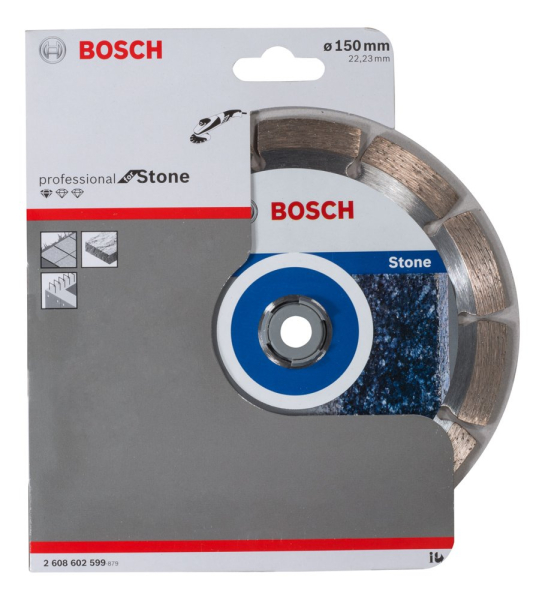 Диск алмазный BOSCH Stone 150*22.2 сегмент   2.608.602.599