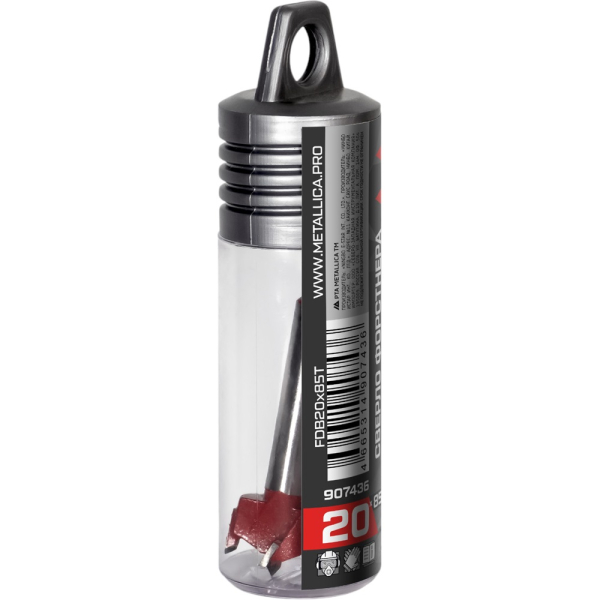 Сверло Форстнера твердосплавное METALLICA Ultra 20x85/55 мм, по дереву   907436