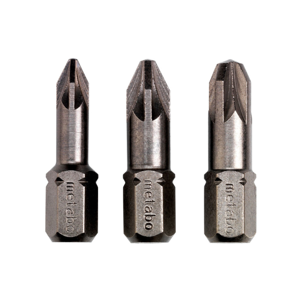 Набор бит Metabo Torsion PZ 1/2/3*25