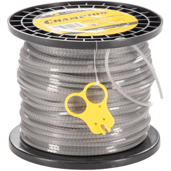 Леска CHAMPION TI-LON 3,0*121 м (зубчатый квадрат)+нож   C7116