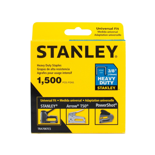 Скобы для степлера STANLEY HEAVY DUTY тип ''G'' 10мм*1500шт  1-TRA706TCS