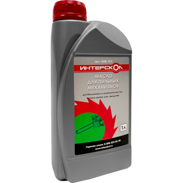 Масло Интерскол для смазки цепи и шины 1 л
