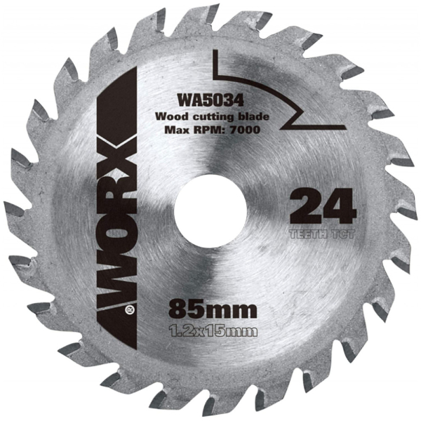 Диск п/п WORX WA5034 85*1.2*15 твердосплавный