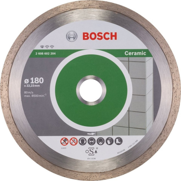 Диск алмазный BOSCH Ceramic 180*22.2 сплошной   2.608.602.204