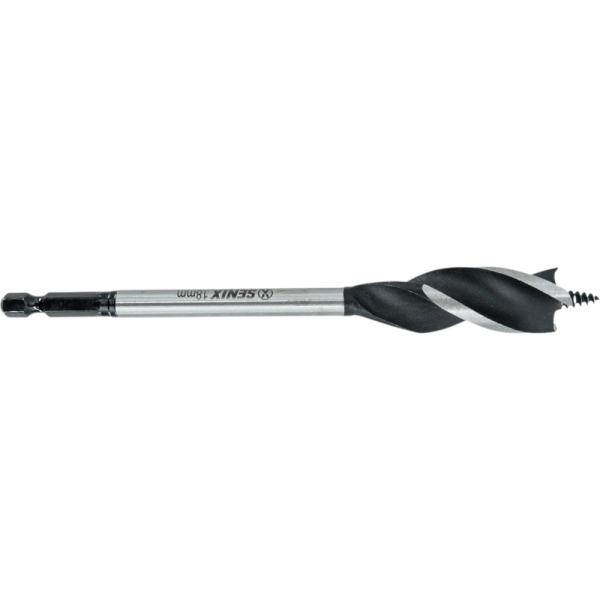 Сверло SENIX 18мм*1шт, HEX 1/4" по дереву трехзаходное   AEDS-0021