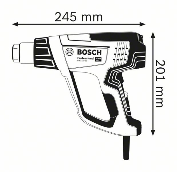 Фен BOSCH GHG 20-63     0.601.2A6.201