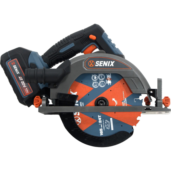 Пила циркулярная аккумуляторная SENIX PSCX2-M8-EU, 1акб, зу