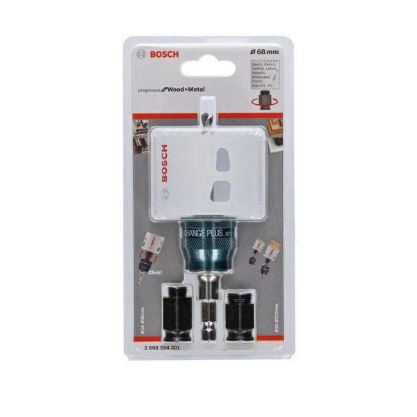 Коронка  BOSCH BiM Progressor 68 мм с адаптерами    2.608.594.301