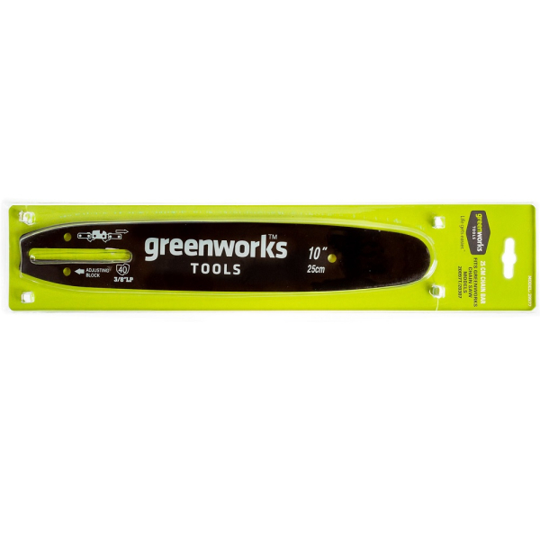 Шина GREENWORKS для цепной пилы 25 см    29577