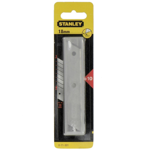 Лезвие STANLEY 18мм (уп. 10 шт.)     0-11-301