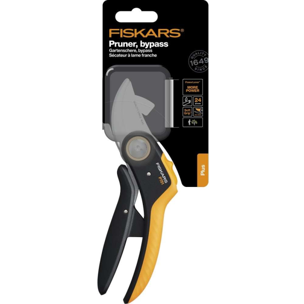 Секатор Fiskars плоскостной Plus PowerLever P721   1057170