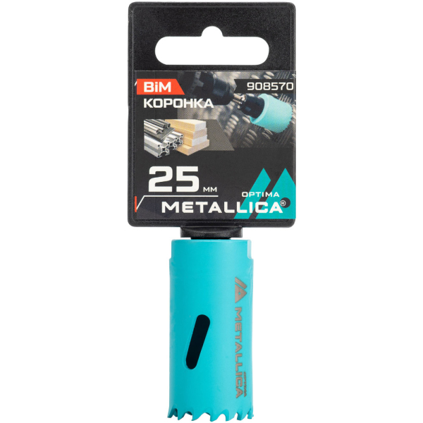 Коронка биметаллическая METALLICA Optima 25 мм 1" Vario 1/2-20UNF   908570
