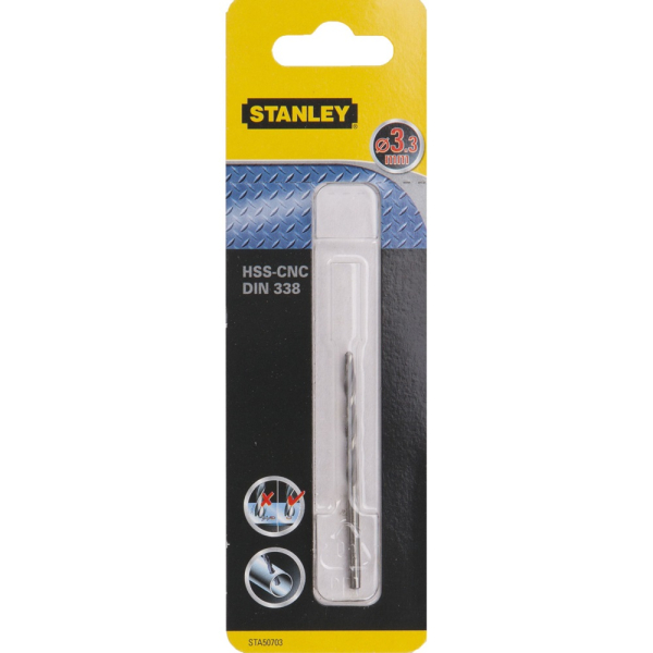 Сверло STANLEY по металлу HSS-G CROWN  3,3*65   STA50703
