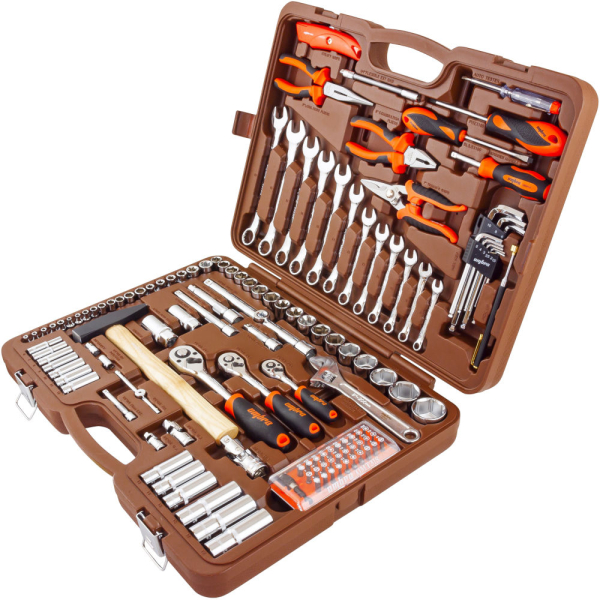 Набор универсального инструмента OMBRA 1/2", 3/8" и 1/4"DR (131 предм.)   OMT131S