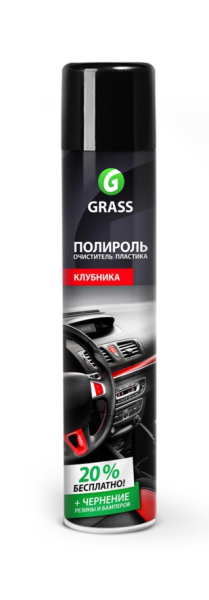 Полироль-очиститель пластика GRASS "Dashboard Cleaner" клубника 750мл   120107-3