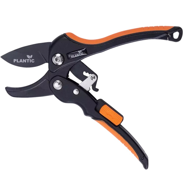 Секатор Plantic Pro82 с храповым механизмом   35382-01