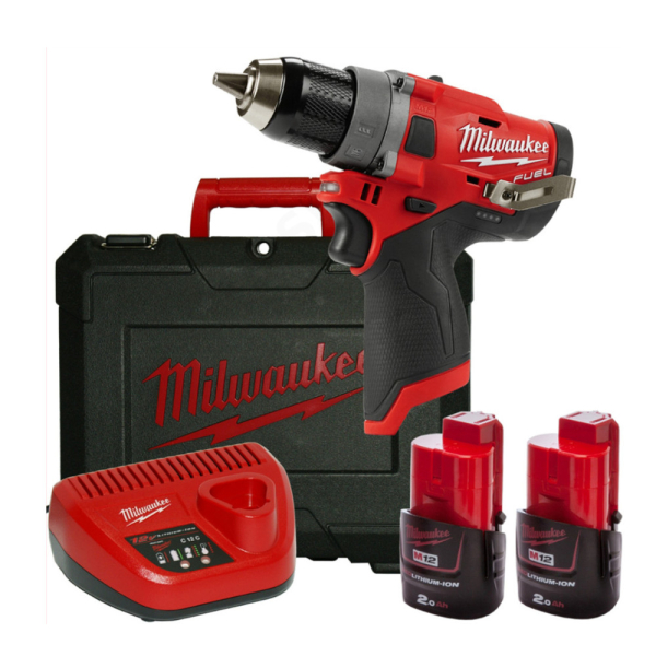 Дрель-шуруповерт Milwaukee M12 FDD-202X FUEL аккумуляторная