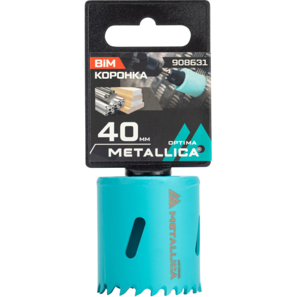 Коронка биметаллическая METALLICA Optima 40 мм 1 9/16" Vario 5/8-18UNF   908631