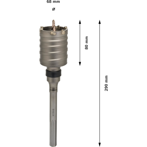 Коронка BOSCH полая неразъемная SDS max 68*290  F.00Y.145.194