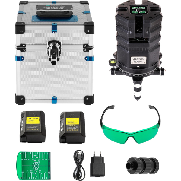 Лазерный уровень ADA 6D Servoliner GREEN   А00622