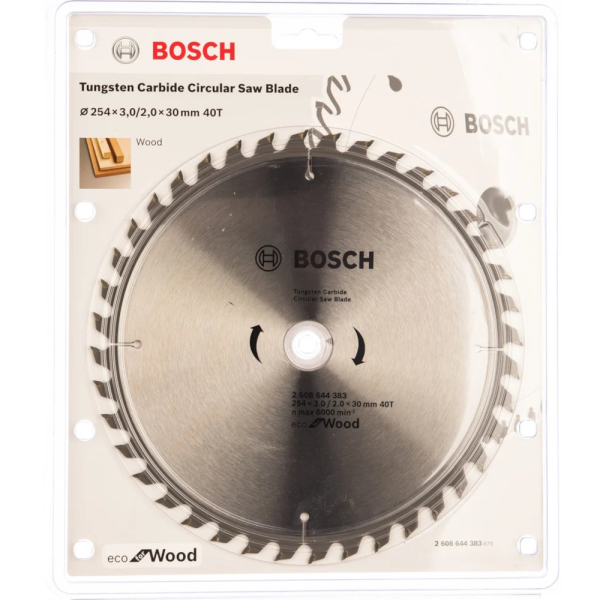 Диск пильный BOSCH WO ECO 254*30*40T