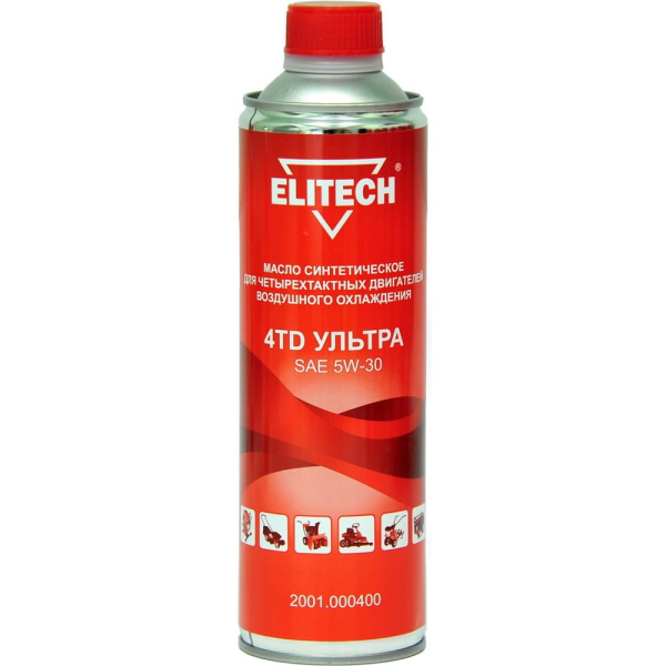 Масло ELITECH 4-х тактное синтетическое 0,6 л