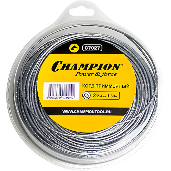 Леска CHAMPION Round Pro 2,4*80 м   C7027