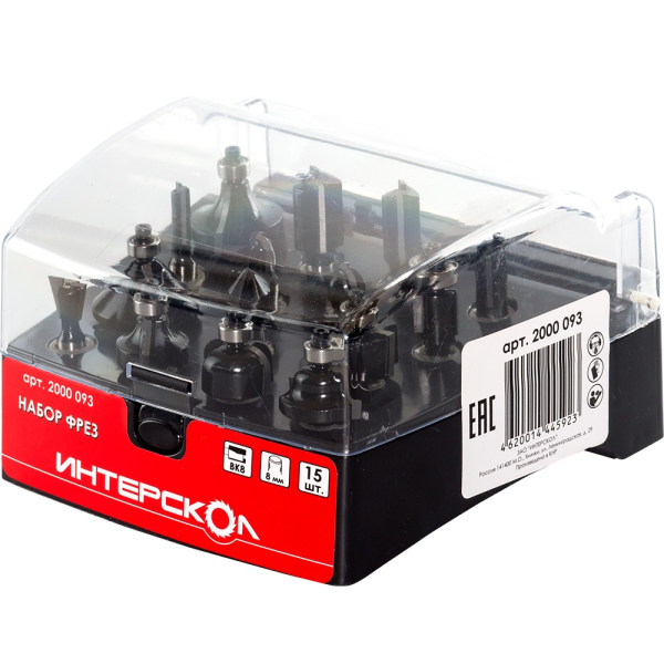 Набор фрез Интерскол (15шт)