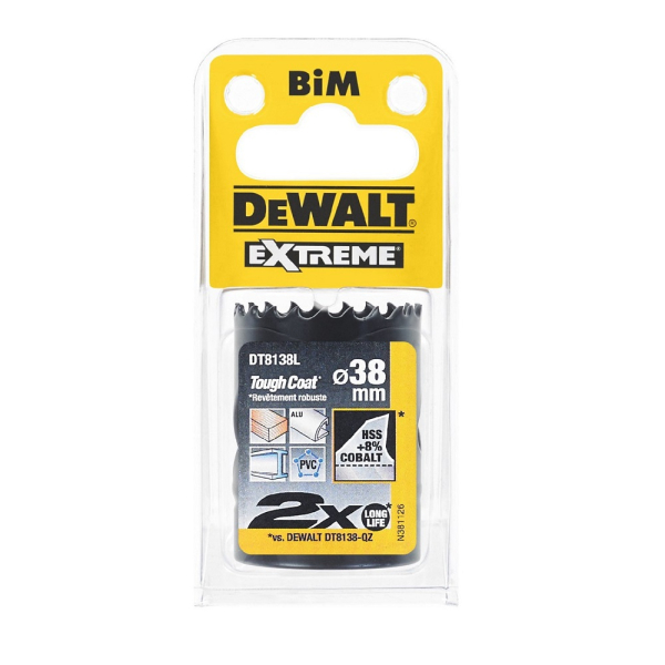 Цифенбор с карбидным покрытием DEWALT DT 8138 L 38*37 мм