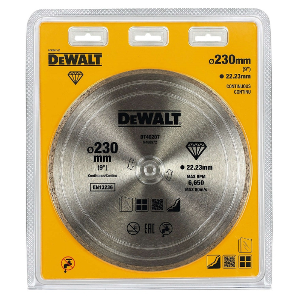 Диск алмазный DEWALT DT 40207 230*22,2 мм сплошной