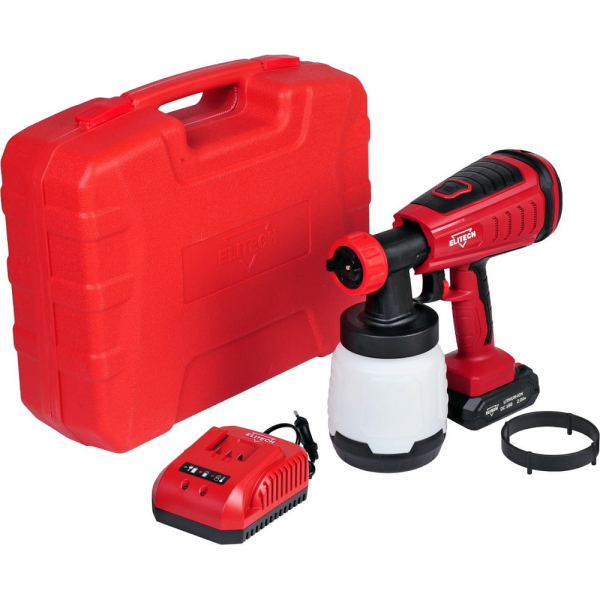 Краскораспылитель ELITECH КА 18БЛП аккумуляторный (E2208.003.02)