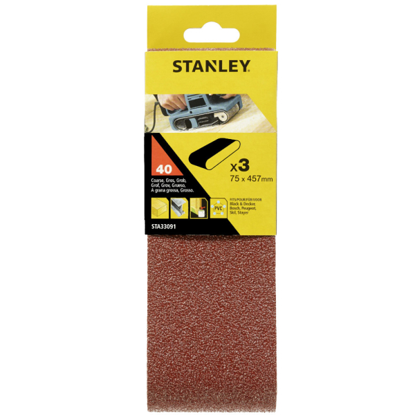 Лента шлифовальная STANLEY 75*457 K-40   STA33091