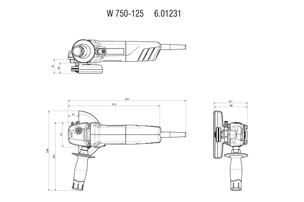 УШМ Metabo W 750-125