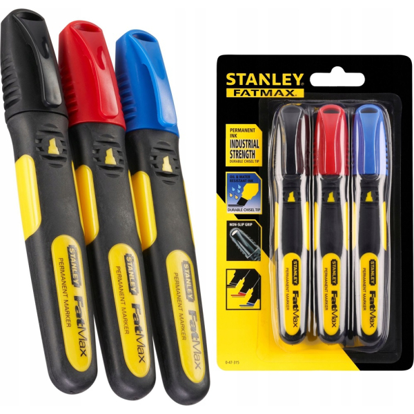 Набор маркеров STANLEY FATMAX 3 шт. разноцветный     0-47-315