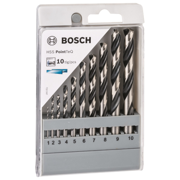 Набор сверл BOSCH HSS PointTeQ из 10 штук   2.608.577.348