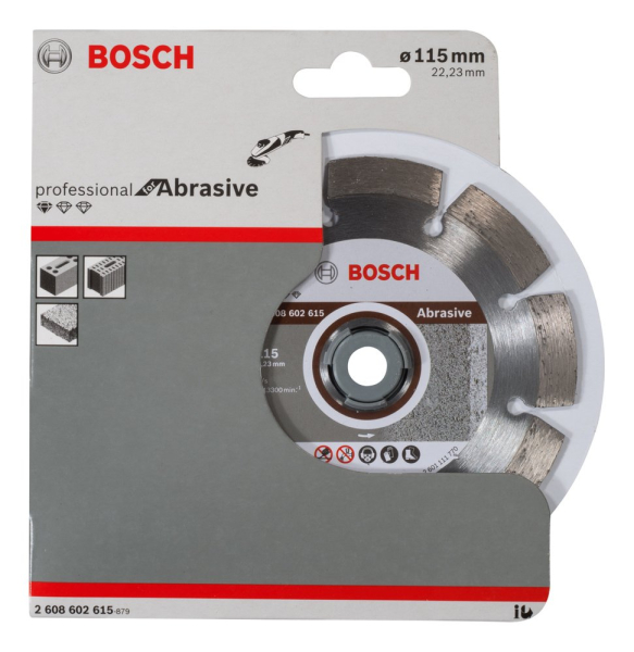 Диск алмазный BOSCH Abrasive 115*22.2 сегмент   2.608.602.615