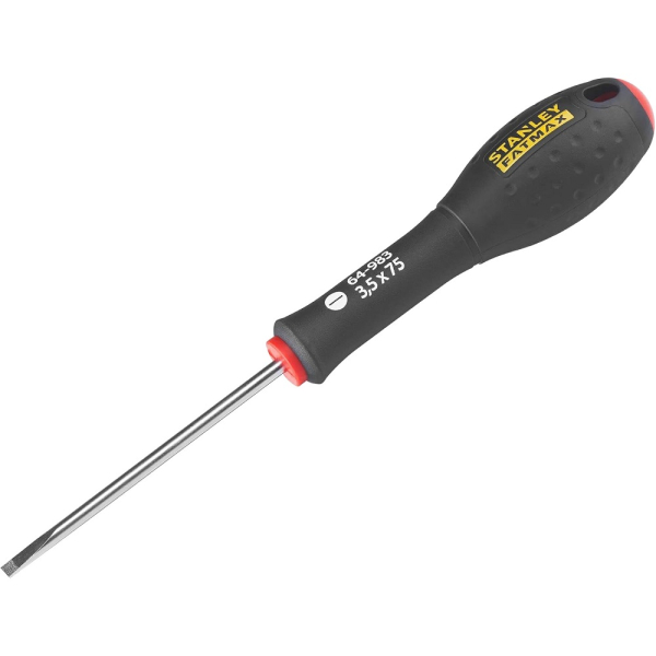 Отвертка STANLEY FATMAX прямой шлиц 3,5x75мм    0-64-983