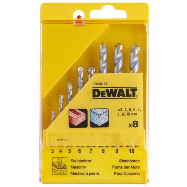 Набор сверл DEWALT DT 9288 по кирпичу из 8 штук