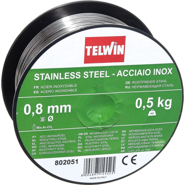 Проволока Blueweld 0.8 мм нержавейка 0,5 кг (802051)