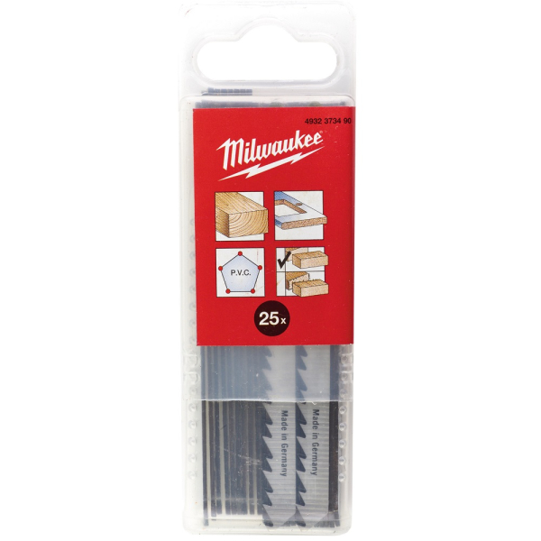 Пилочки Milwaukee для лобзика T101D 75 мм 25 шт