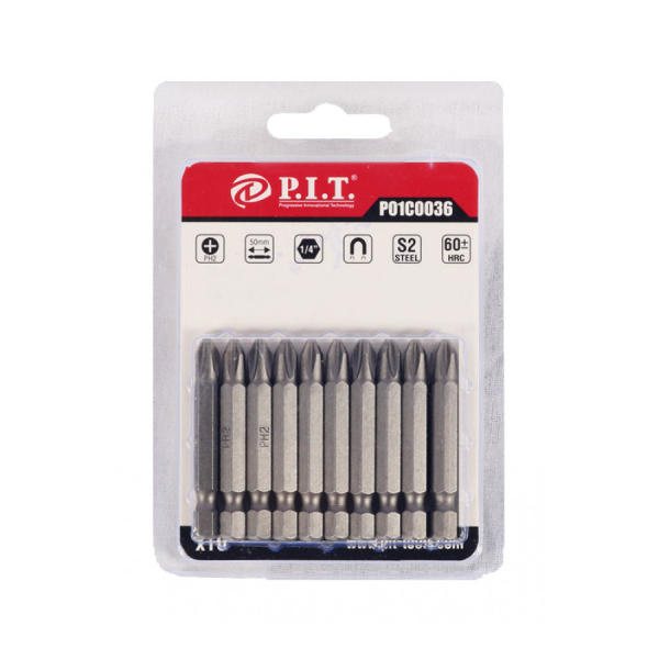 Бита P.I.T.  PH 2*50мм (10 шт.)