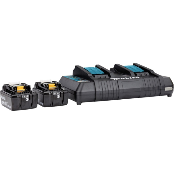 Аккумуляторная батарея 18V 2шт 5Ah + з/у два поста Makita   191L75-3