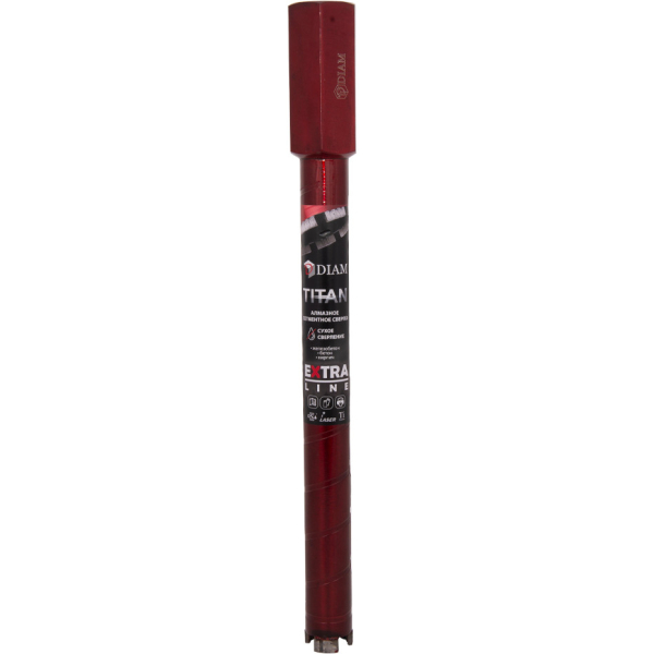 Сверло алмазное DIAM UNC Extra Line Titan 32x300х1/4 по бетону   313020