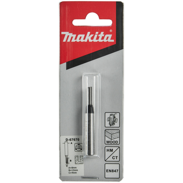 Фреза Makita пазовая 4*13*8*48*1Т      D-67670