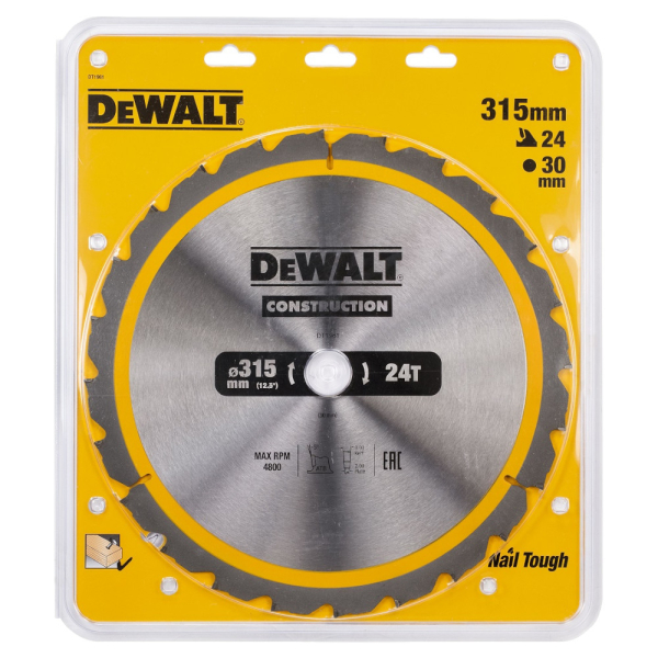 Диск п/п DEWALT DT 1961   315*30*24